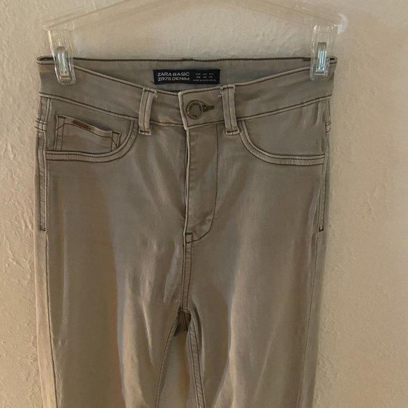 Light Green / Tan Denim - Zara - Picture 4 of 6